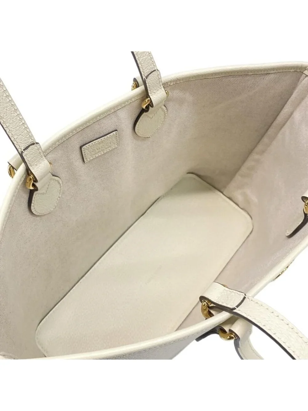 Gucci Tote GG Marmont Ivory 2-Way Leather - Picture 7 of 15